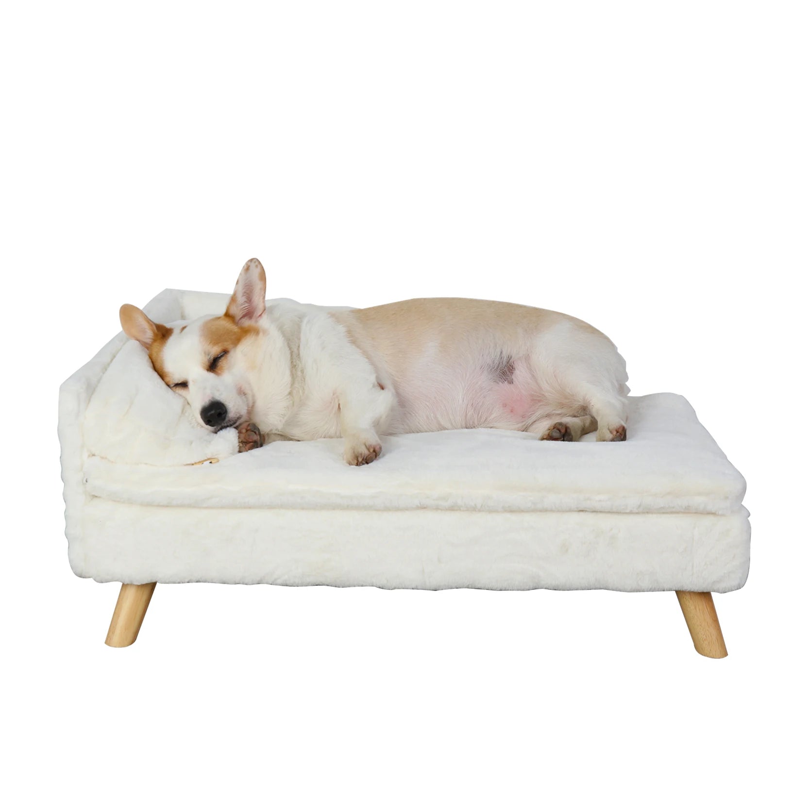 Elevated Pet Bed/ Sofa Bed with Sturdy Wood Legs for Small Dog /Cats. Perfect for Our Pampered Fur Babies! Available in 2 sizes.