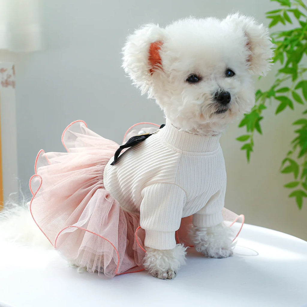 Spring Summer Pet Dog Cat Puppy Tutu Princess Dress Printed Lace Dog Skirt Pet Apparel Dog Dress. This is Truly Cuteness Overload. For Small to Medium Size Fur Babies.