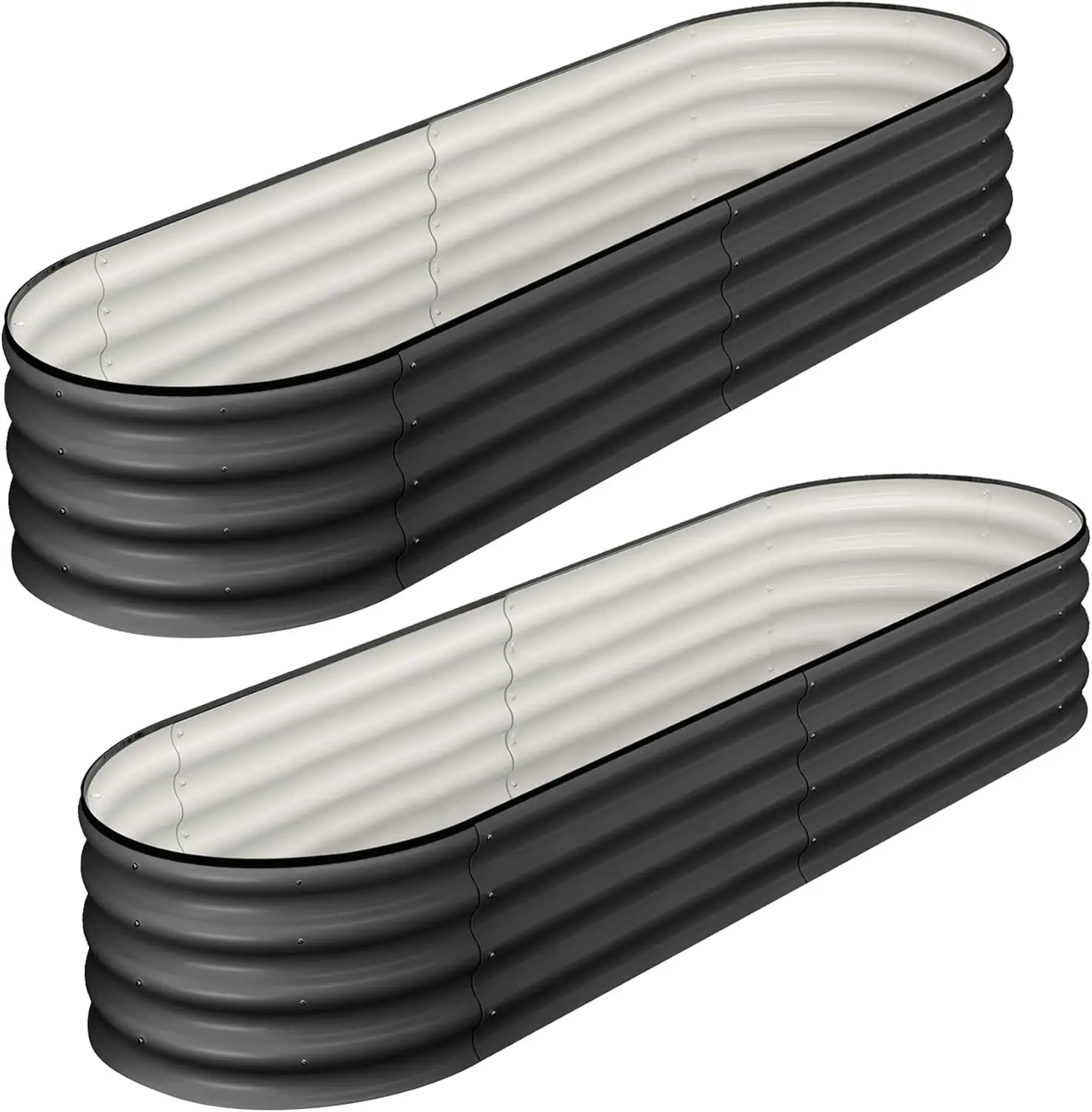 Galvanized Raised Beds. Open-Ended Base. Set of 2. Show Stopper!