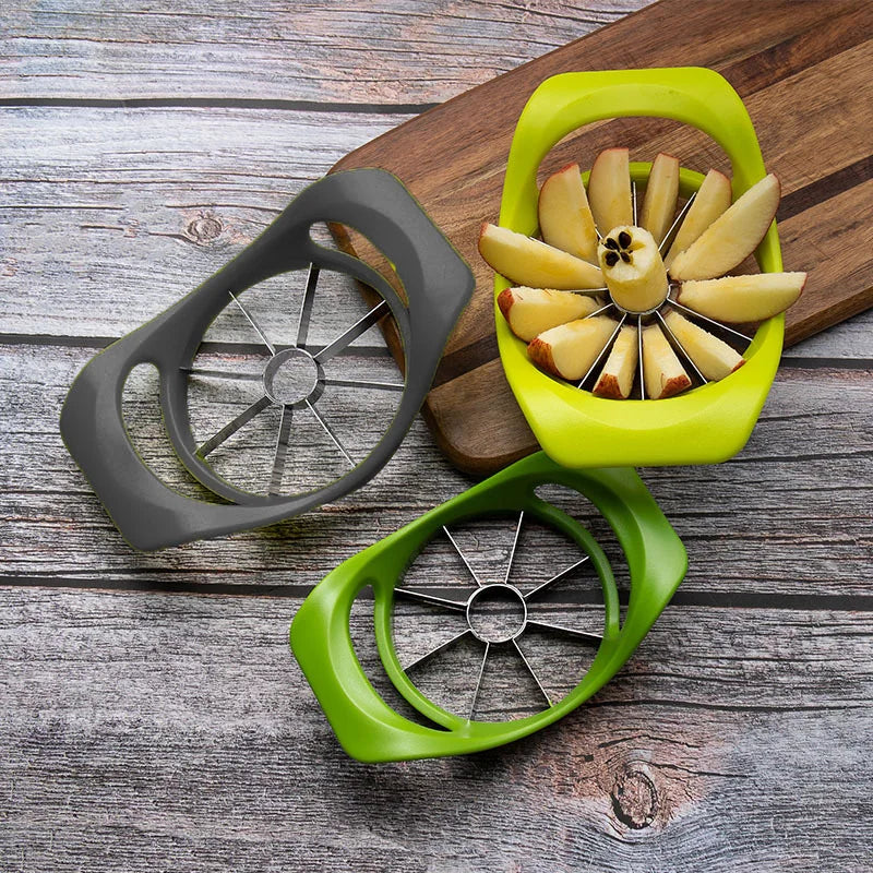 Stainless Steel Apple Slicer - Easy Use Fruit Corer Divider, 8-Slice Kitchen Cutter, Dishwasher Safe. A Must Have in ALL Kitchens!