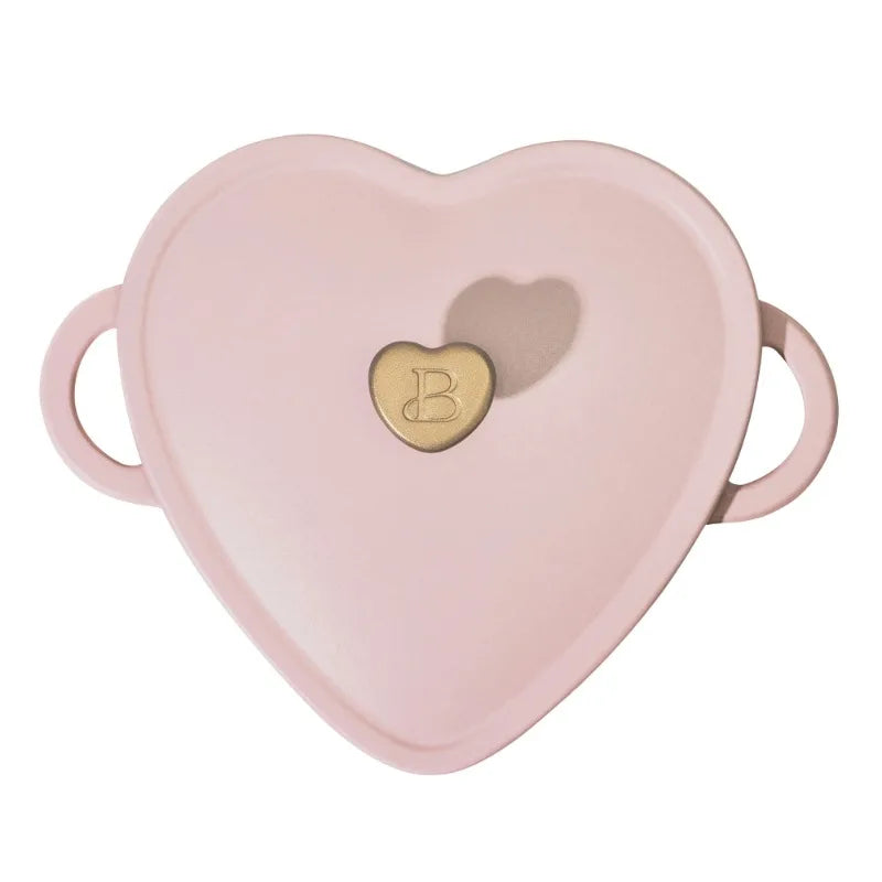 Beautiful by Drew Barrymore 2qt Heart Cast Iron Dutch Oven, Black Sesame. Multiple colors.