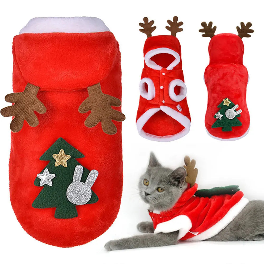 Dog Christmas Costumes Elk Pet Dog and Cat Cold Weather Coats . This Was Just Too Cute To Not Put in the Store. Think How Cute Your Next Family Photo Christmas Card Will Be!!