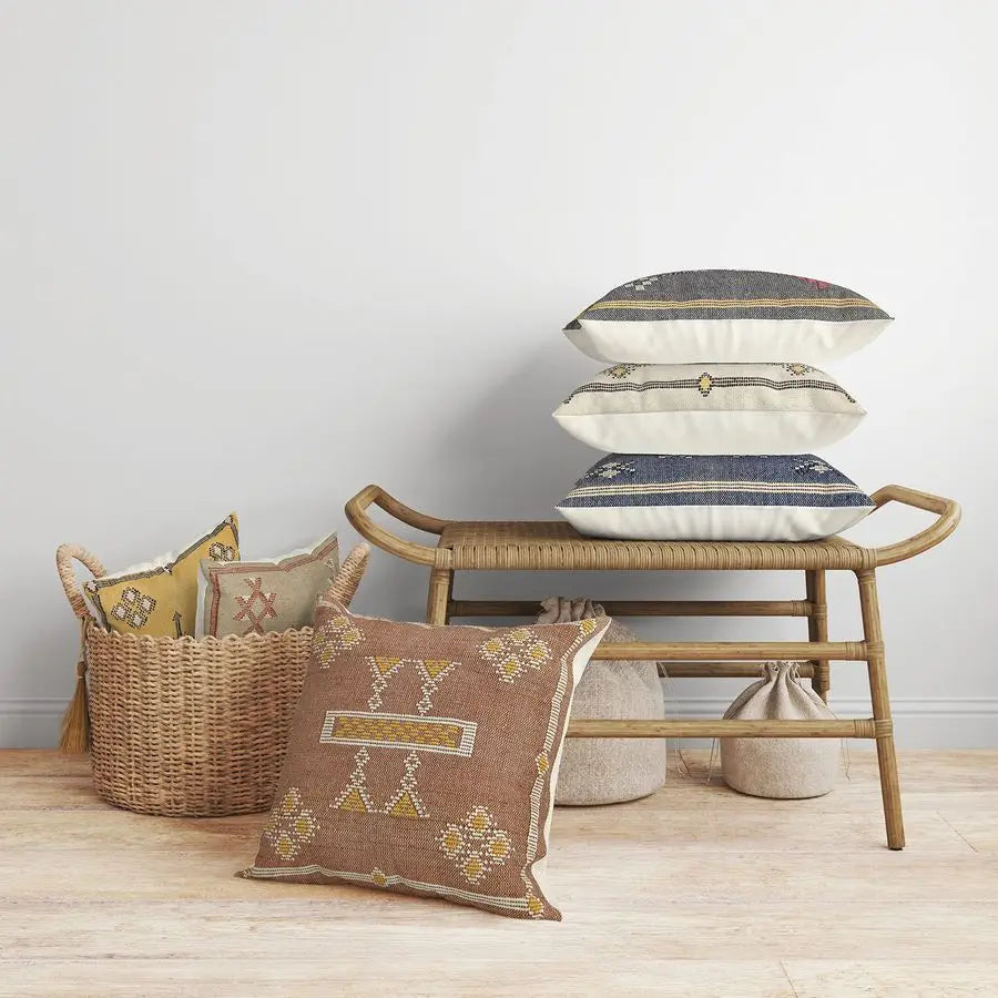 Star Beautiful Farmhouse Cushion Cover 100 Cotton Sabra Kilim Pillow Cover Premium Quality Cushion Case Indian Design.