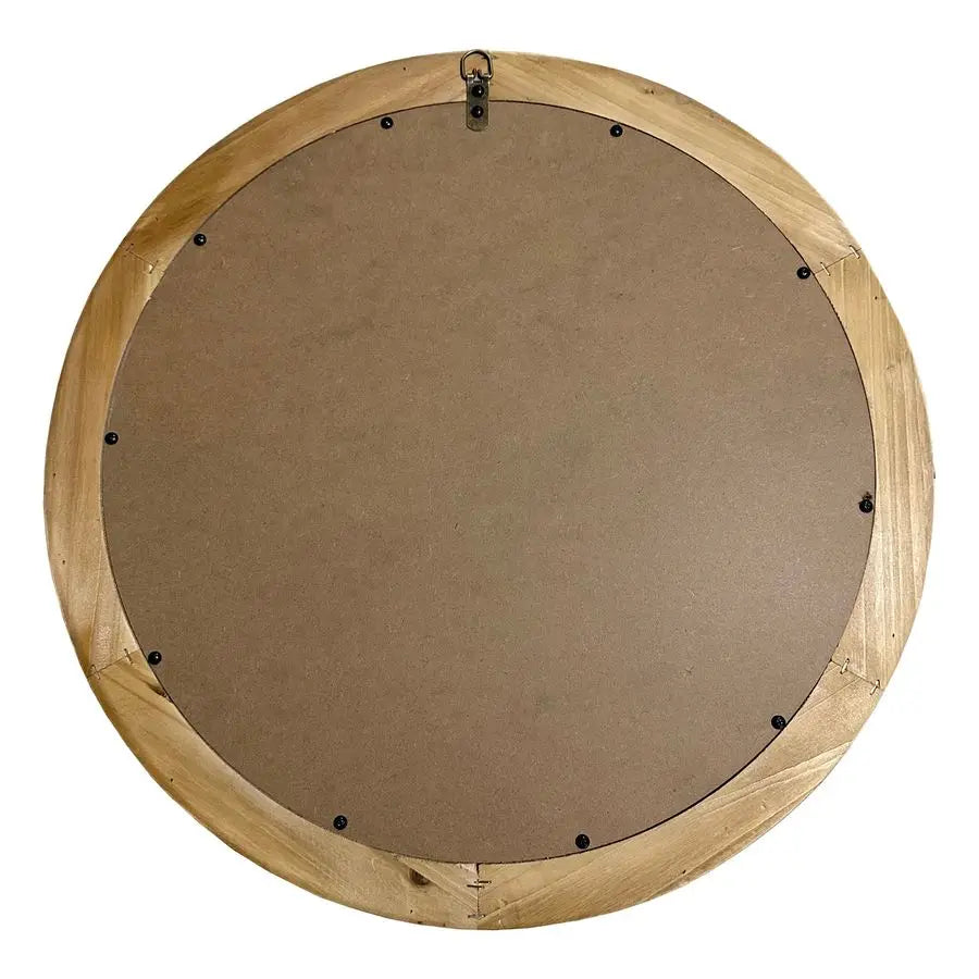 Round Wall 24 Inch White Wood Beaded Circle Mirror. Makes a Beautiful Accent  to any Room in Your Home.  Decorative Farmhouse Mirror for Living Room, Bedroom, Bathroom, or in an Entryway. Love This! Would Look Beautiful with