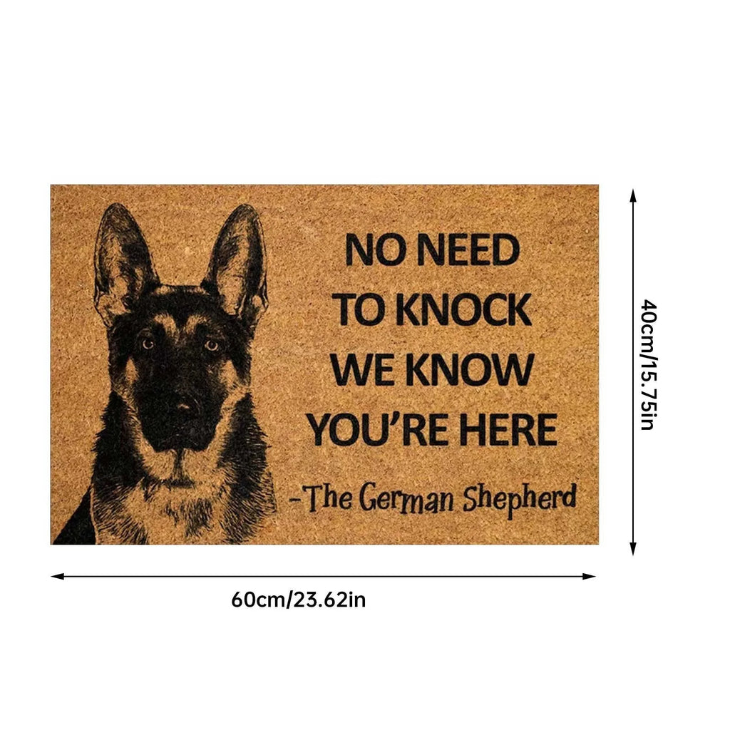 Funny Dog Doormat. Enough Said!!