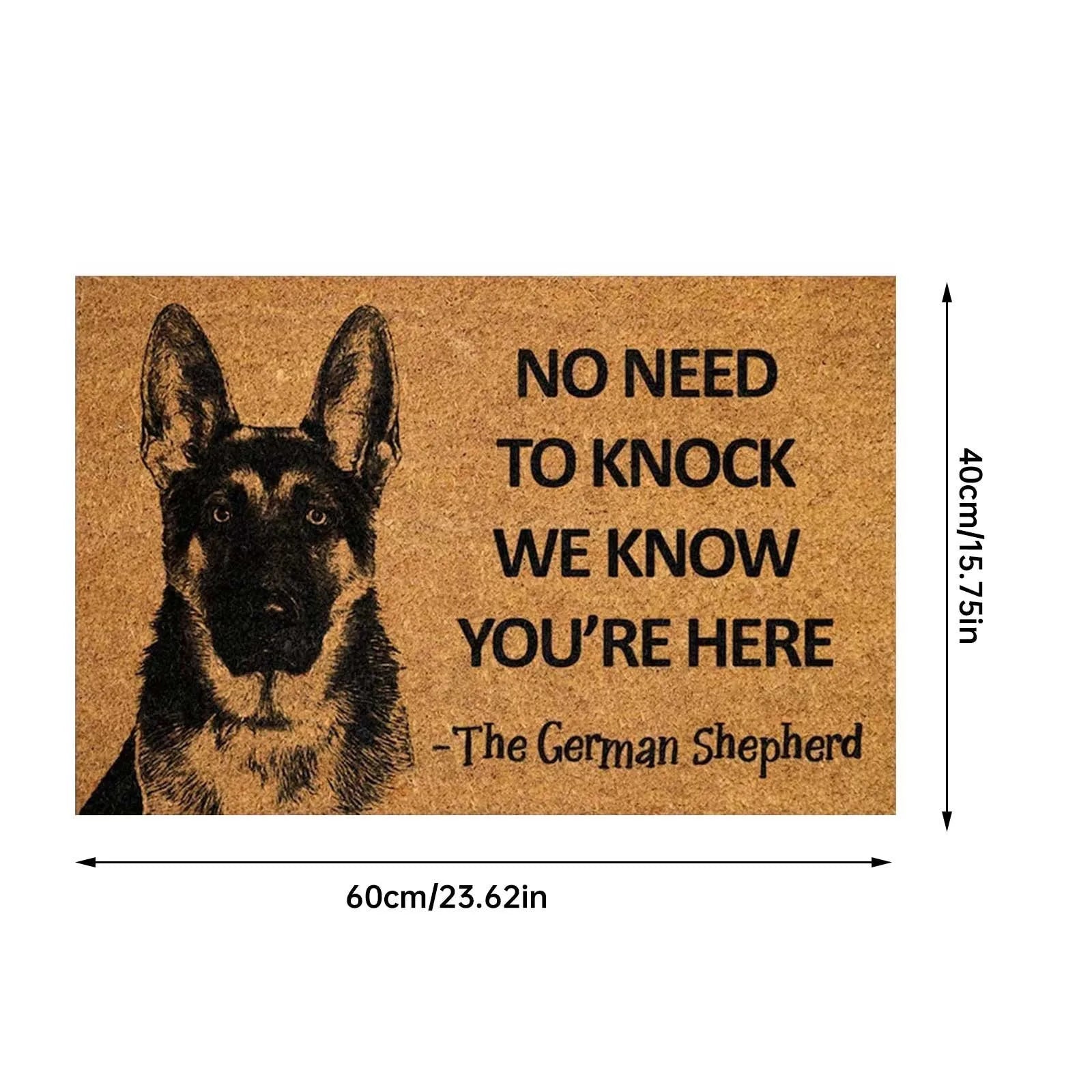 Funny Dog Doormat. Enough Said!!