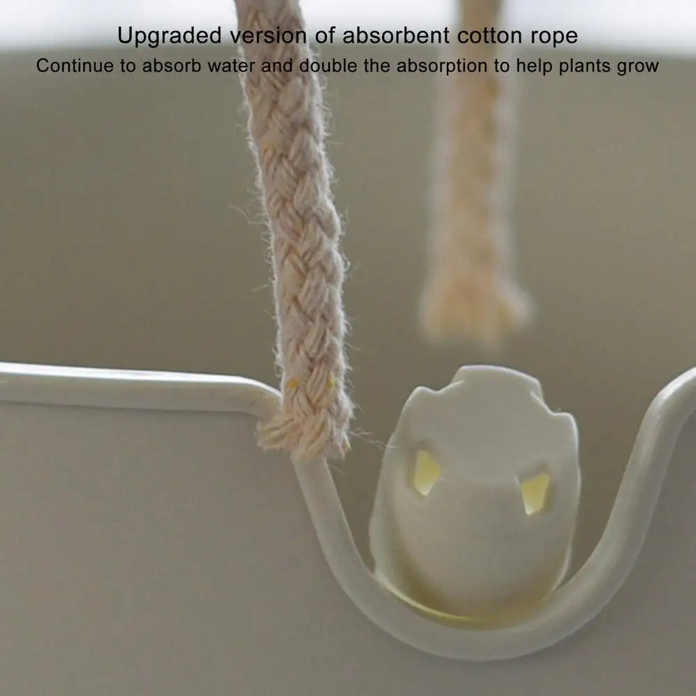 New Automatic Self-Watering Flower Pot With Water Level For Home Indoor Outdoor Garden Flower Pot With Wooden Legs. Love These. Perfect for Those of us that Forget to Water!!