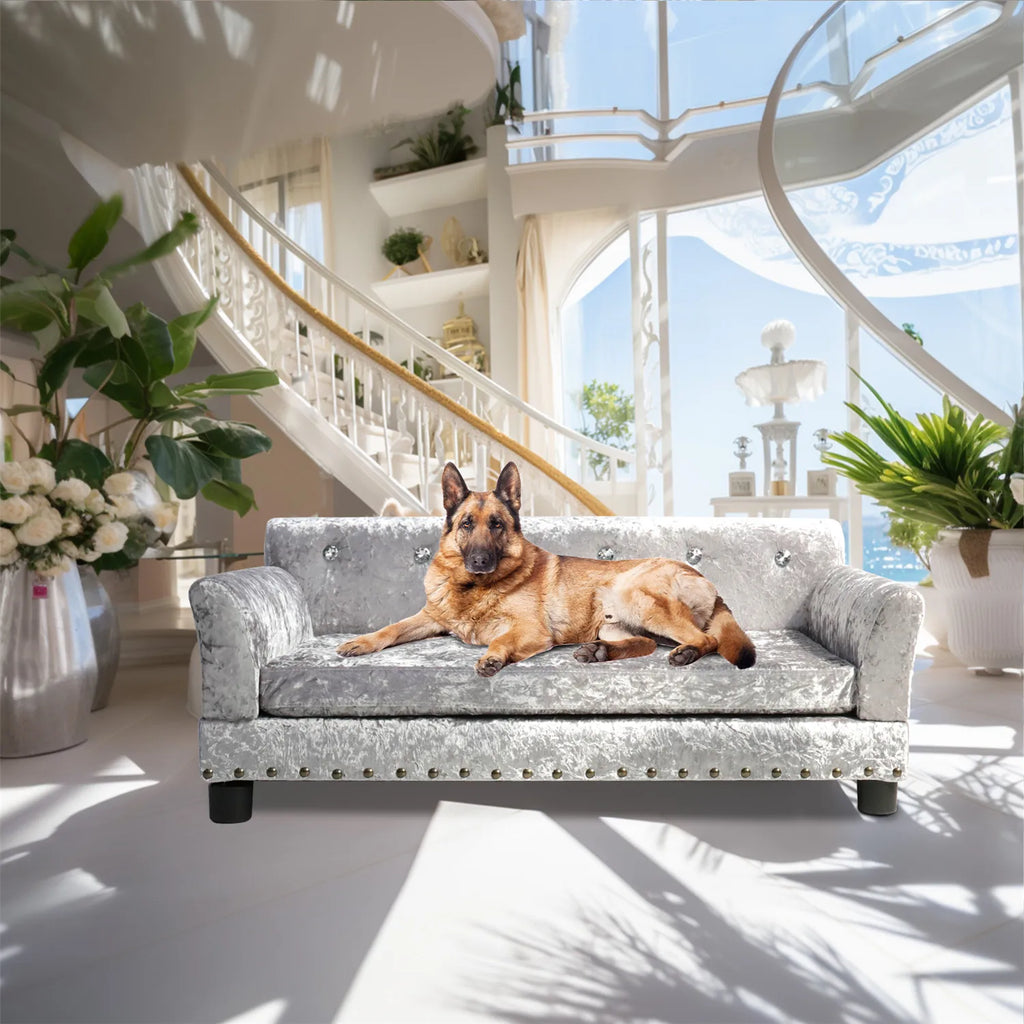 Deluxe Pet Giant Snuggle Sofa Lounger. Your Fur Baby will be the King of their Castle with this Sofa Bed. You won't have to share YOUR Sofa again.