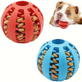 Interactive Dog Chew Toys Treat Dispenser Dental Cleaning Balls Durable Puppy Teething Toys for All Breeds Aggressive Chewers