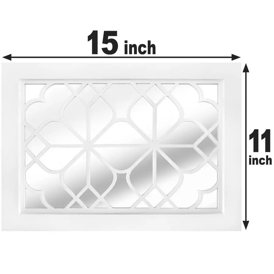 Set of 2 Rectangular Wall Mirror. Gorgeous Rustic Farmhouse Accent Mirror. A Great Accent for Many Different Rooms in Your Home.