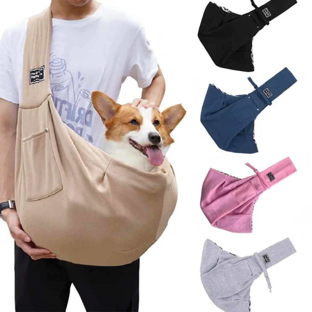 Comfortable Dog Bag Pet Crossbody Shoulder Bag.  Portable Cat Puppy Sling Carrier .  Multiple Color Choices.