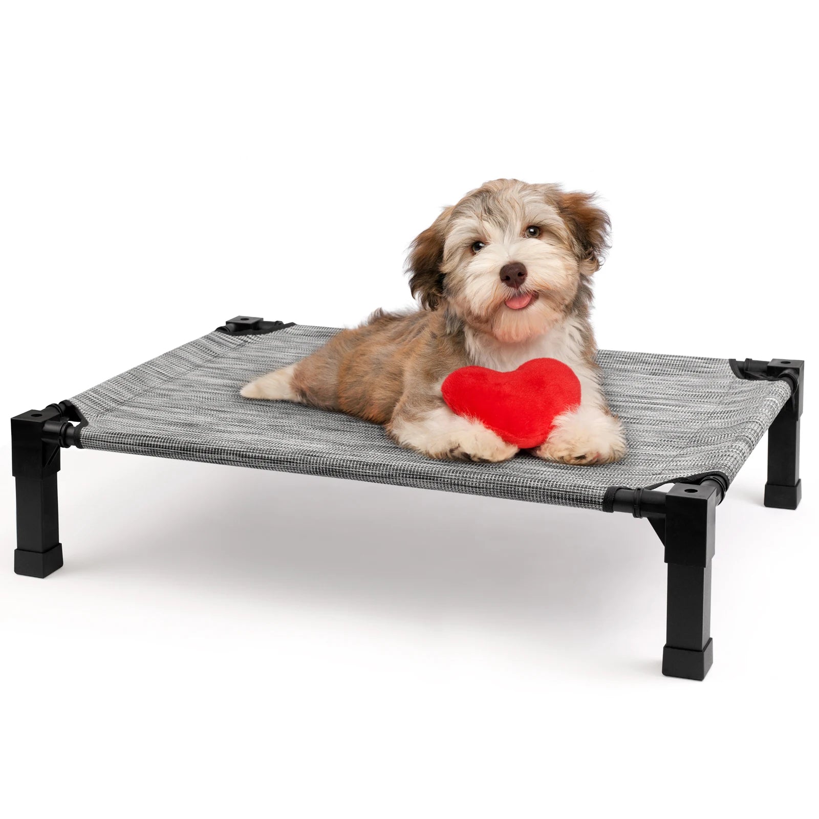 , Cooling Raised Pet Cot Bed with Chew Proof Washable Breathable Mesh and Metal Frame, Portable. Multiple Colors and Sizes to choose from.