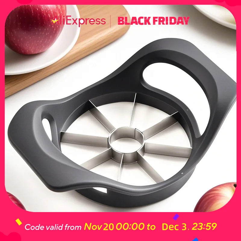 Stainless Steel Apple Slicer - Easy Use Fruit Corer Divider, 8-Slice Kitchen Cutter, Dishwasher Safe. A Must Have in ALL Kitchens!