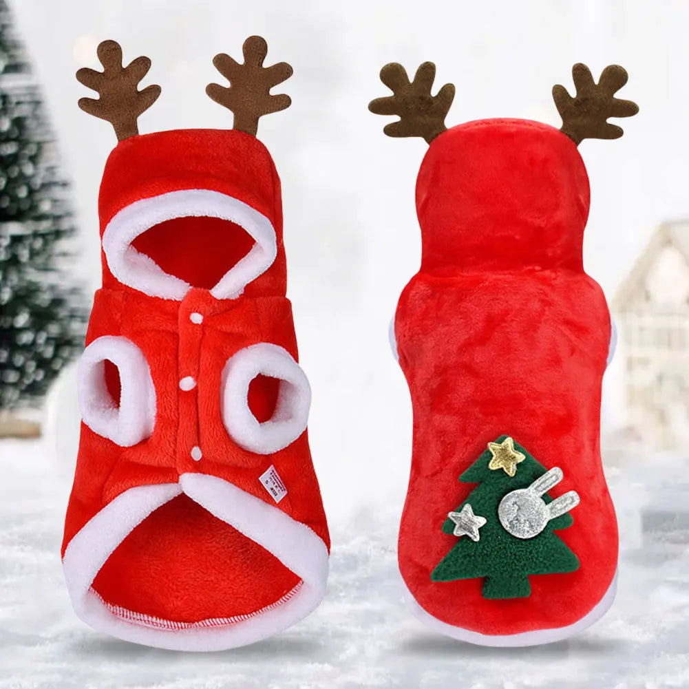 Dog Christmas Costumes Elk Pet Dog and Cat Cold Weather Coats . This Was Just Too Cute To Not Put in the Store. Think How Cute Your Next Family Photo Christmas Card Will Be!!