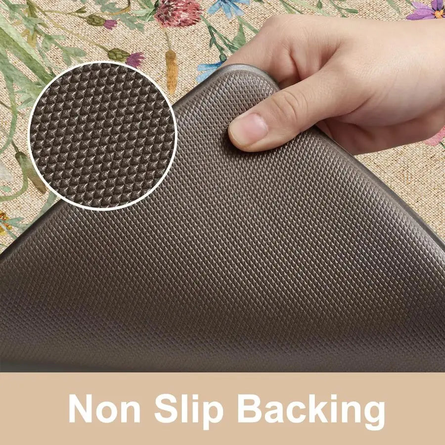 Anti Fatigue Kitchen Mat Sets of 2, Farmhouse Kitchen Floor Mats Non Slip Cushioned, Comfort Standing. Can be Used in Many Different Settings where you are on your feet for periods of time