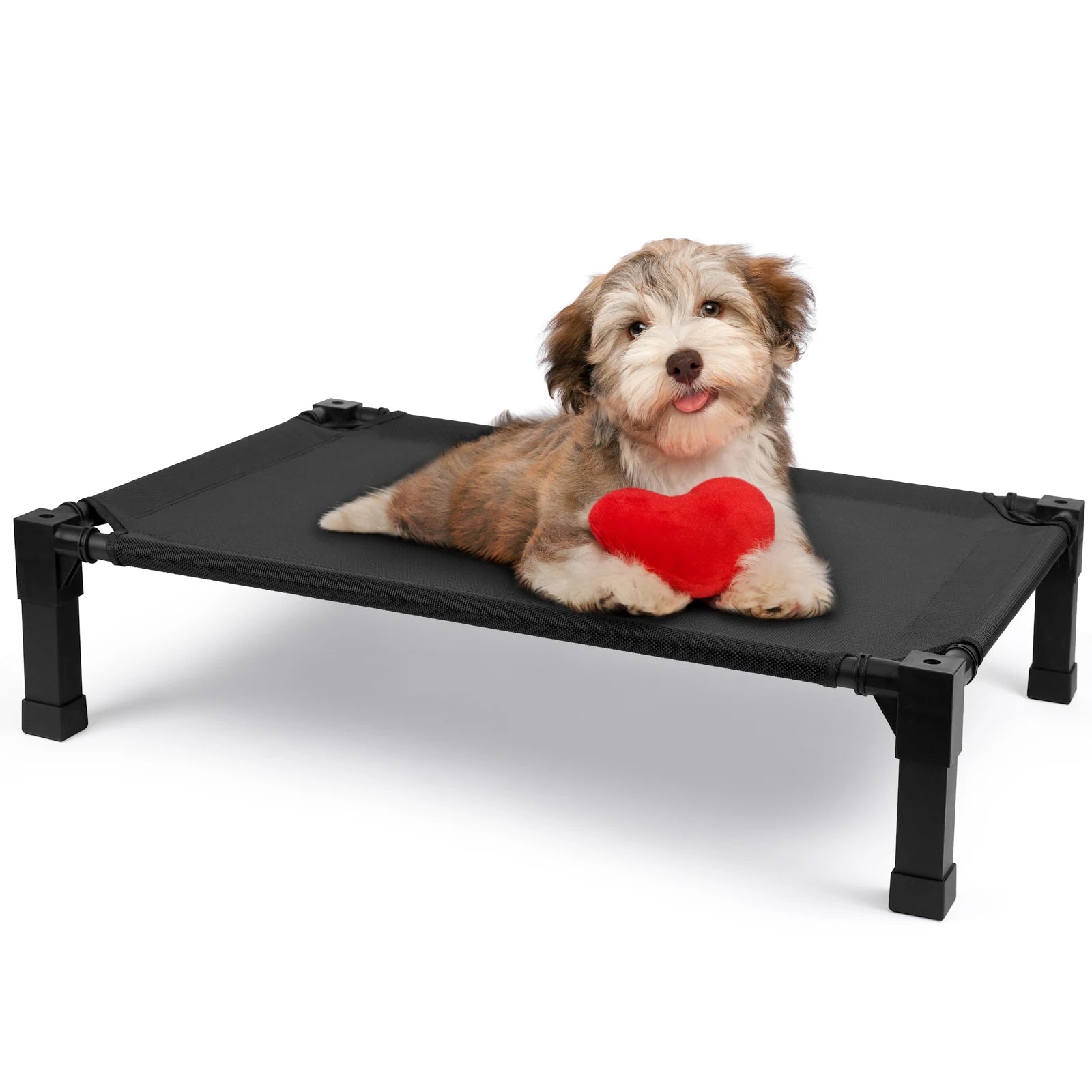 , Cooling Raised Pet Cot Bed with Chew Proof Washable Breathable Mesh and Metal Frame, Portable. Multiple Colors and Sizes to choose from.