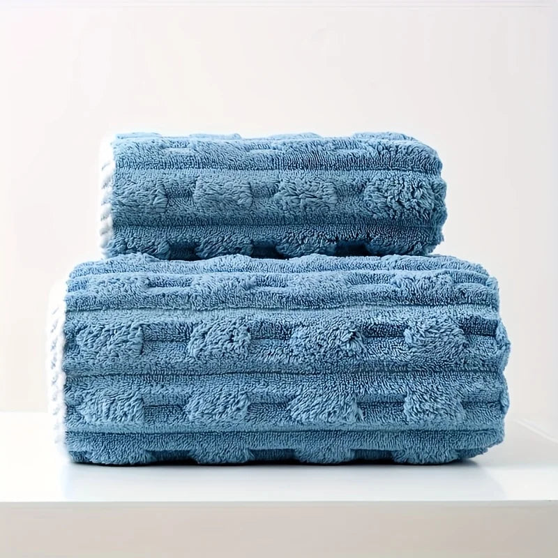 Coral Velvet Bath Towel Thickened Enlarged Soft and  Quick-Drying Individually Packaged. Wrap yourself in Luxury Twice!