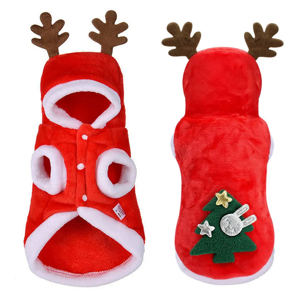 Dog Christmas Costumes Elk Pet Dog and Cat Cold Weather Coats . This Was Just Too Cute To Not Put in the Store. Think How Cute Your Next Family Photo Christmas Card Will Be!!
