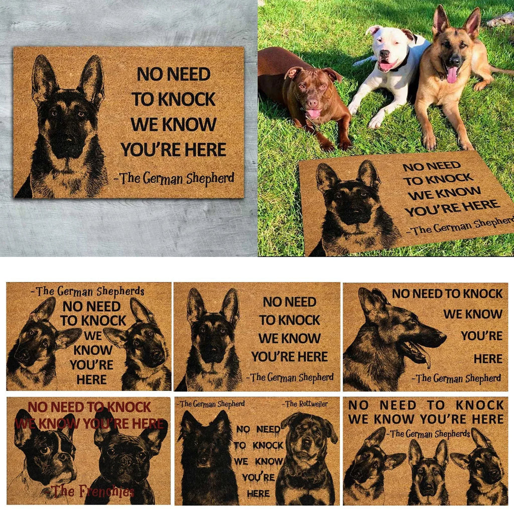 Funny Dog Doormat. Enough Said!!