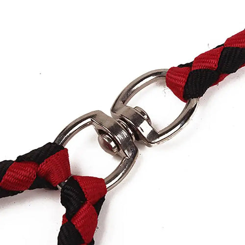 1.4m Pet Double Leash 2 Way Couplers Dog Leash Rope Elastic Extended Pet Leash.