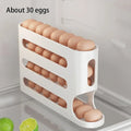 4 Layer Automatic Rolling Egg Holder and Dispenser. Fridge Organizer.  Space Saver!