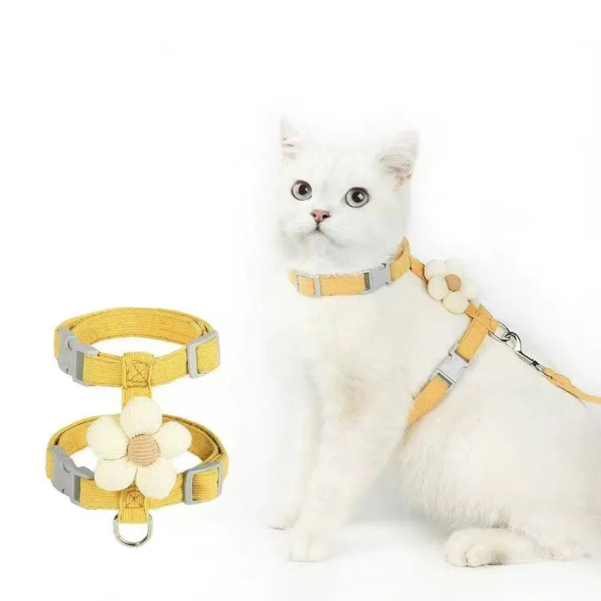Cat Harness and Leash Sets Adjustable Dog Harness for Small Dog Leash .  Your Fur Babies will be Fancy wearing this Harness. Multiple Colors and Sizes.