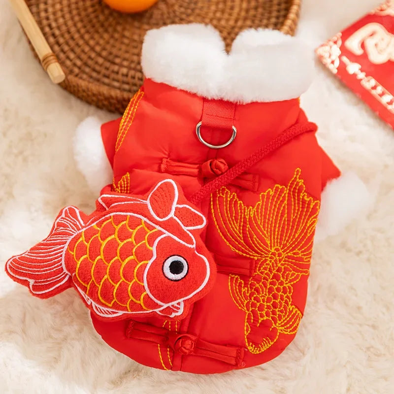 Asian Inspired Vests /Sweaters for your Cat or small Dog. Tastefully Ornate and  detailed.  You will be in the presence of One Classy Cat!!