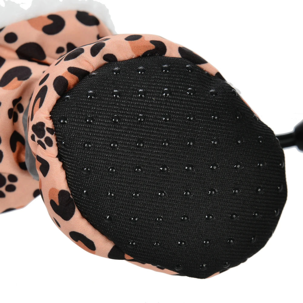 4pcs Warm Fleece Pet Dog Shoes Waterproof Rain Snow Boots Anti-slip Footwear. Look how Cute that Fur Baby looks in those SHOES!!!