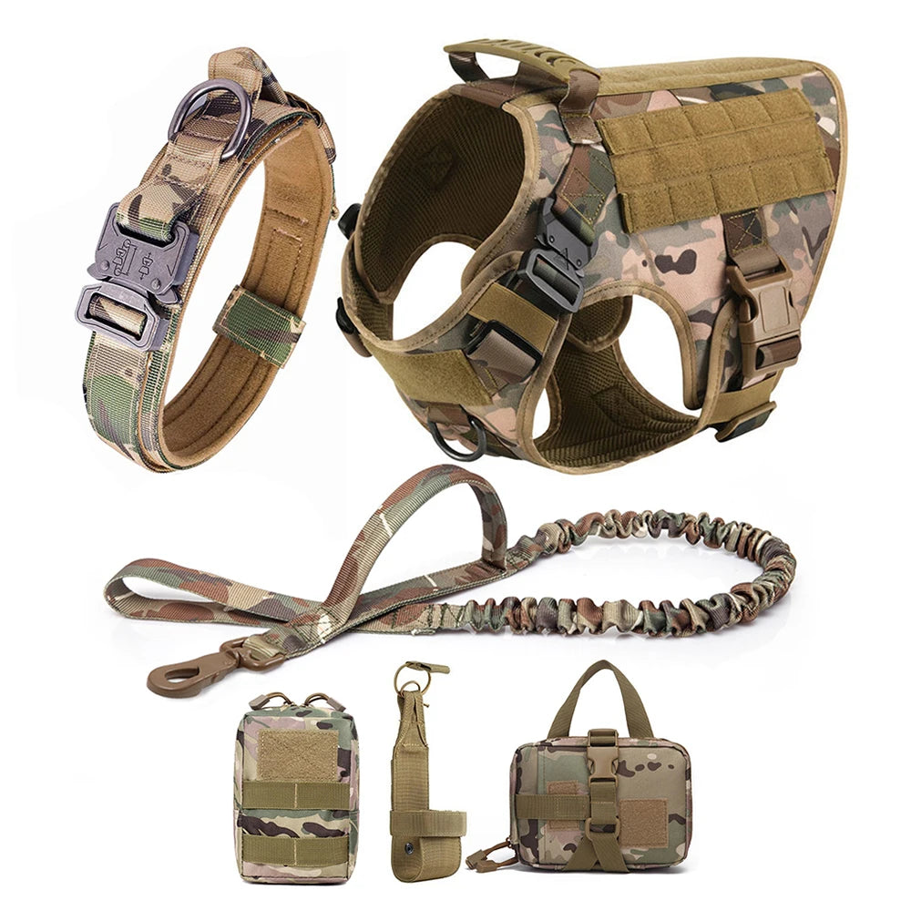 Your Fur Babies will on the Best Dressed List when Taking that Walk. Matching Collar, Vest, and Leash Set. Designed for Medium and Large Dogs  Multiple Colors.