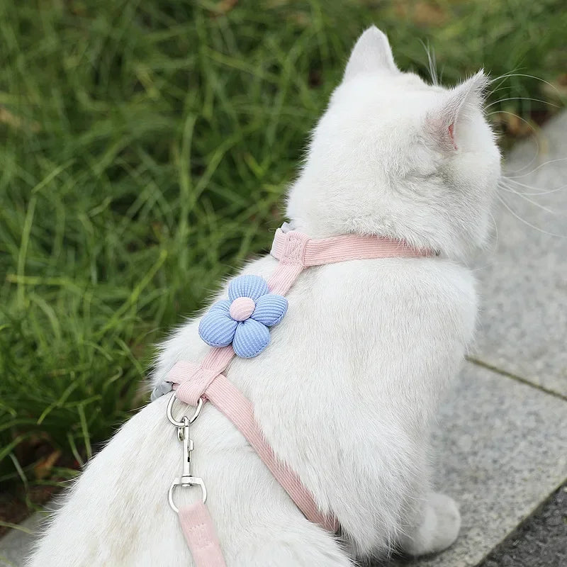 Cat Harness and Leash Sets Adjustable Dog Harness for Small Dog Leash .  Your Fur Babies will be Fancy wearing this Harness. Multiple Colors and Sizes.