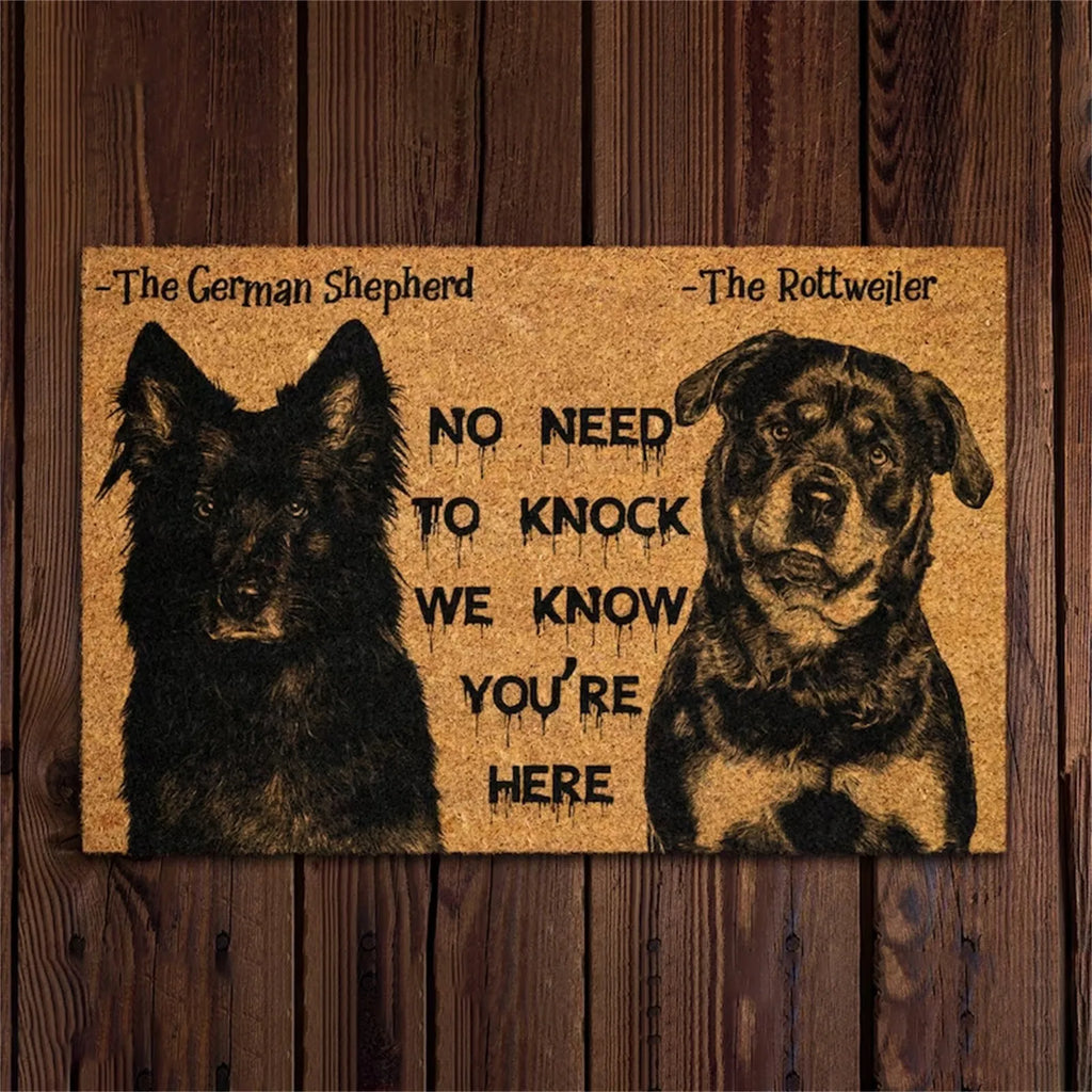 Funny Dog Doormat. Enough Said!!