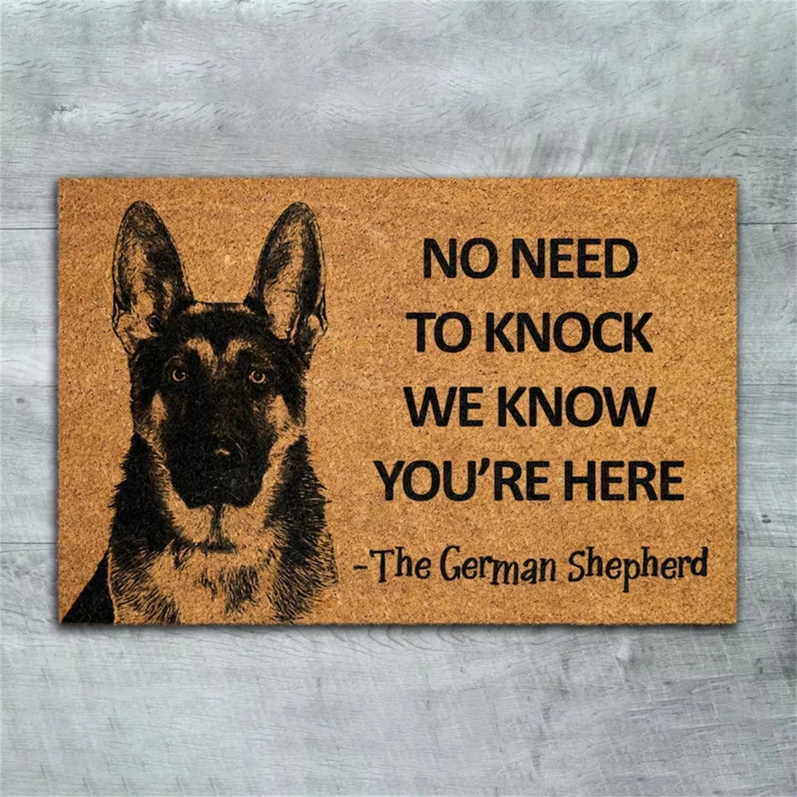 Funny Dog Doormat. Enough Said!!