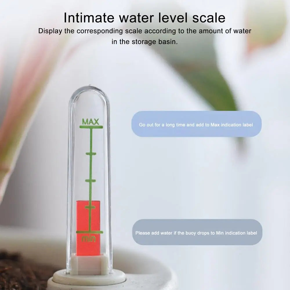 New Automatic Self-Watering Flower Pot With Water Level For Home Indoor Outdoor Garden Flower Pot With Wooden Legs. Love These. Perfect for Those of us that Forget to Water!!