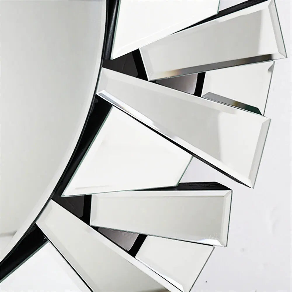 79cm Large Round Wall Mirror. Accent Decor Mirror with Beveled Frame. Bathroom Bedroom Livingroom. A stunning Focal point in any room of your Home.