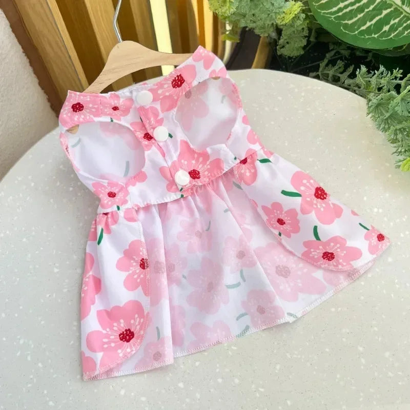 You will be Walking Your Fur Baby in Style in these Adorable Spring/ Summer Outfits. Designed for Small to Medium Breeds. Just Too Darn Cute! Two Different Designs and 3 Sizes to Choose From.