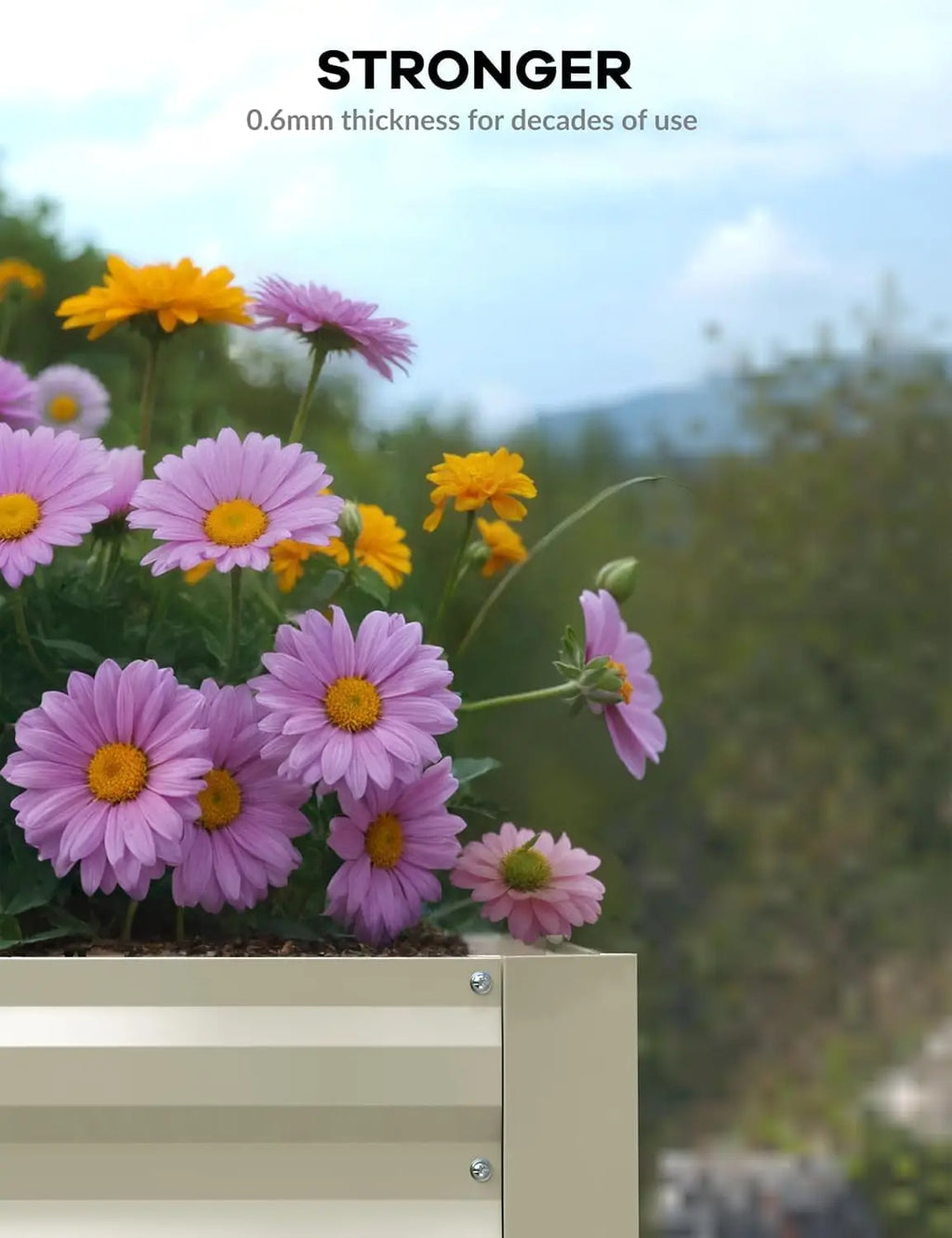 6x3x2 8x4x2ft Galvanized Raised Garden Bed Deep Root Planter Box for Vegetables Flowers Herbs-Large Metal Raised Garden Bed Kit. 2 colors and sizes.