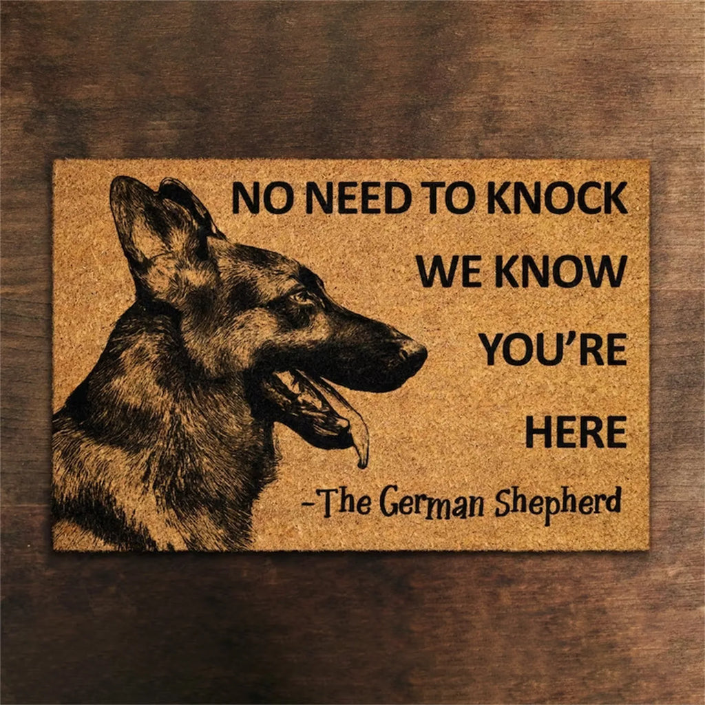 Funny Dog Doormat. Enough Said!!