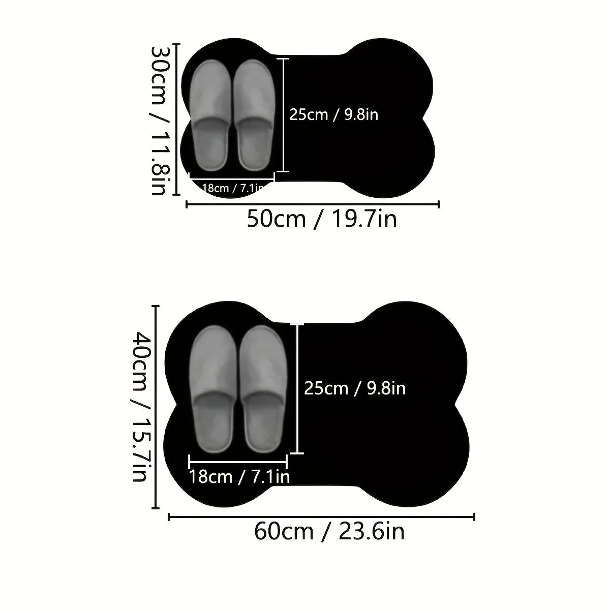 Non-Slip Absorbent Pet Mat - Feeding/Sleeping Pad For Cats Dogs Durable Easy Clean