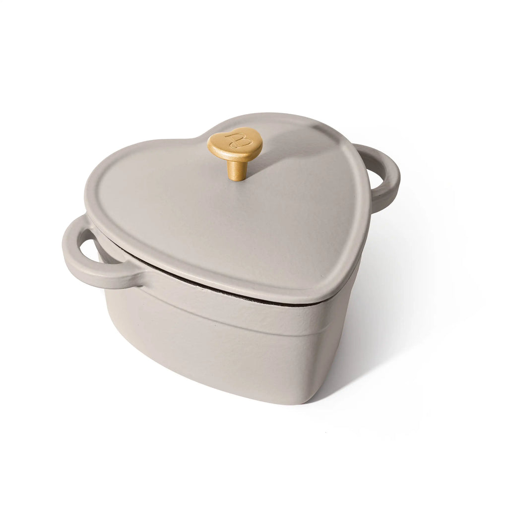 Beautiful by Drew Barrymore 2qt Heart Cast Iron Dutch Oven, Black Sesame. Multiple colors.