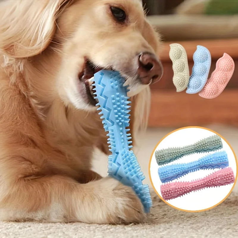 Durable Dog Chew Stick Toothbrush Soft Pet Toy Teeth Cleaning Massage. Puppy Dental Care Non-Toxic Chew Toy