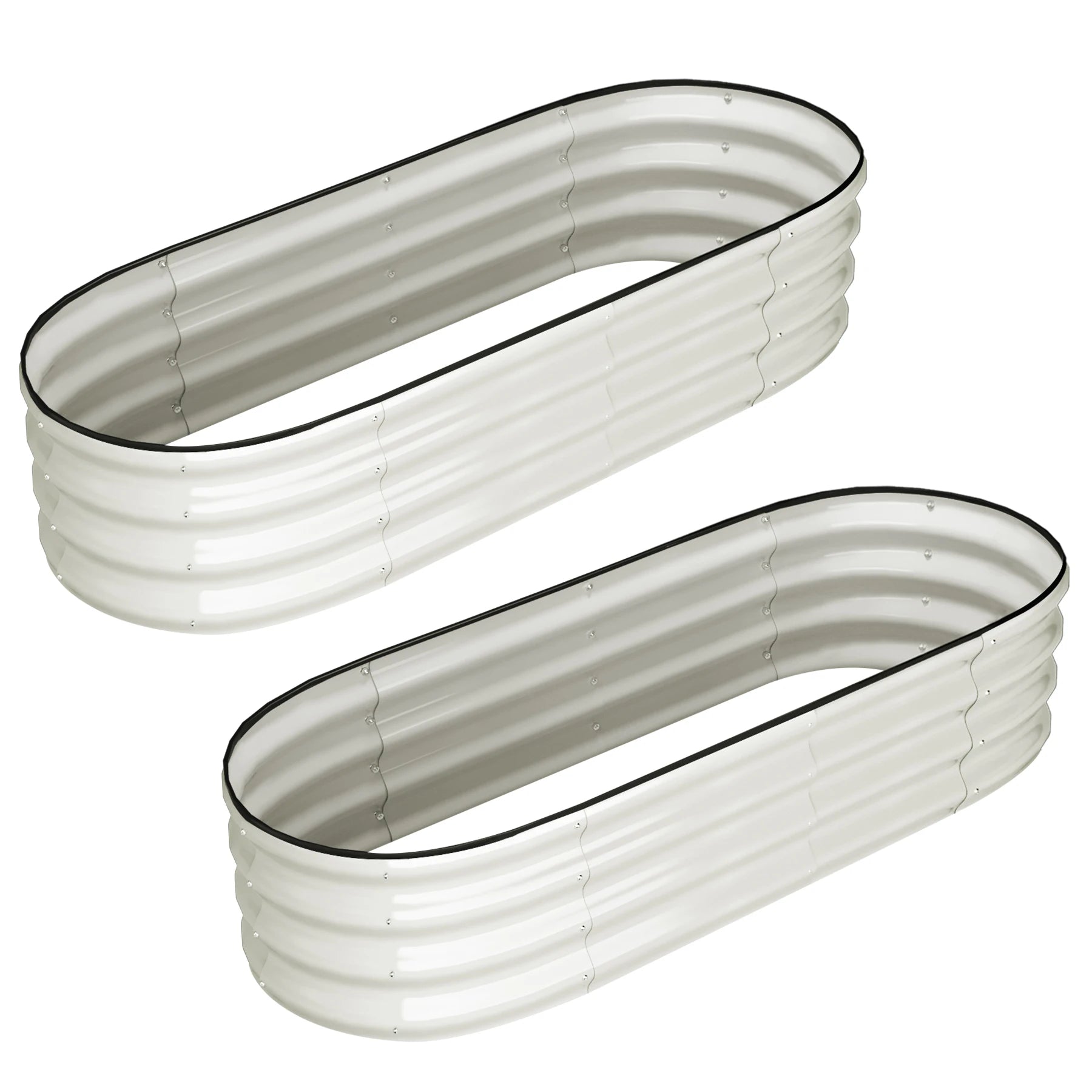 Galvanized Raised Beds. Open-Ended Base. Set of 2. Show Stopper!