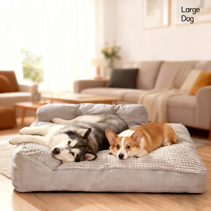 Suitable for All Seasons, Dog Sleeping Cushion, Large Pet Bed, Vacuum Compressed Delivery, Machine Washable, Perfect Pet Paradise for the Living Room and Easy Care, Non-Slip Bottom