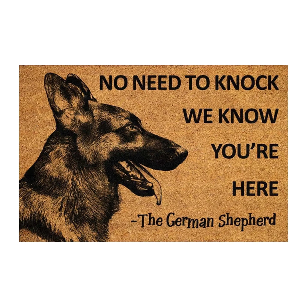 Funny Dog Doormat. Enough Said!!