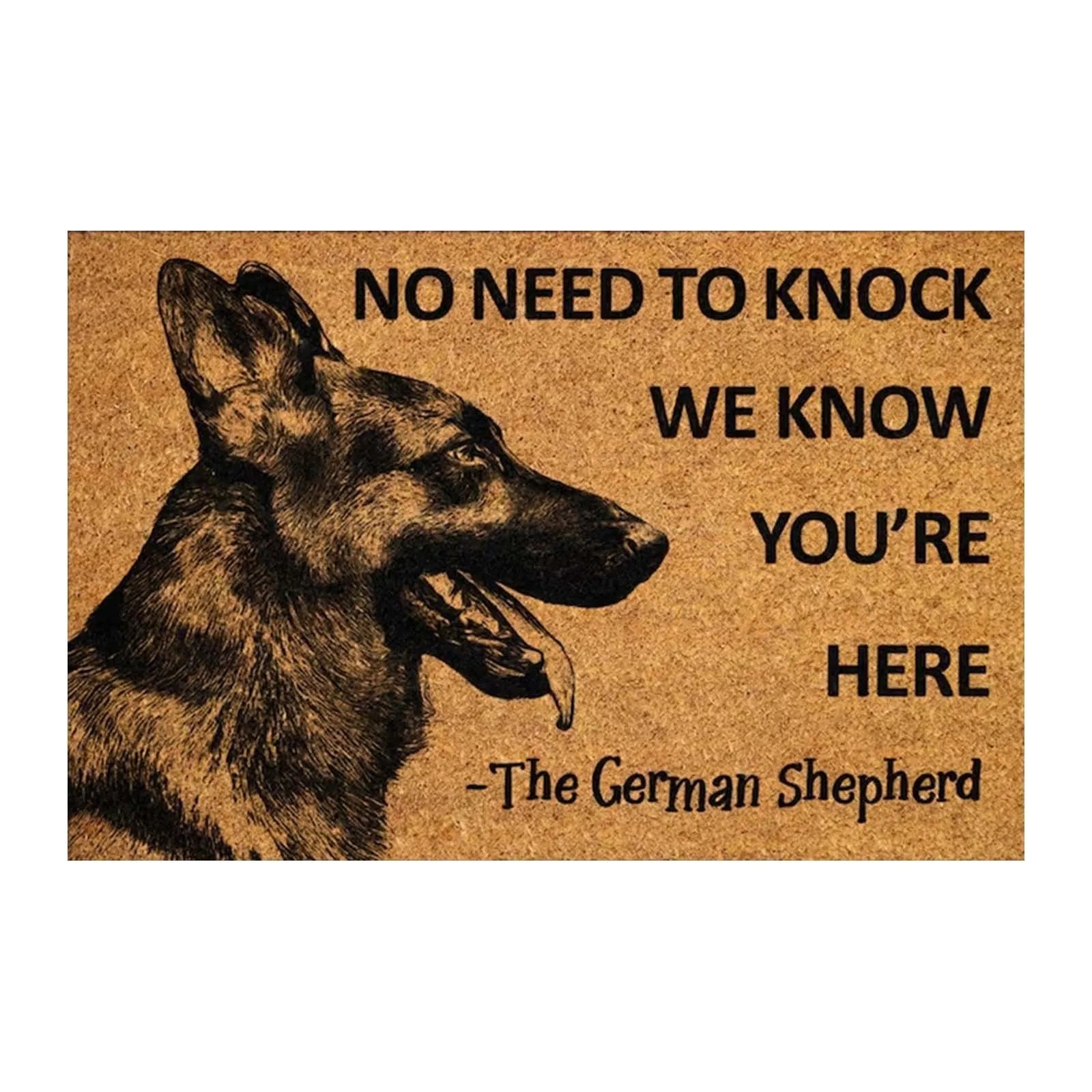 Funny Dog Doormat. Enough Said!!