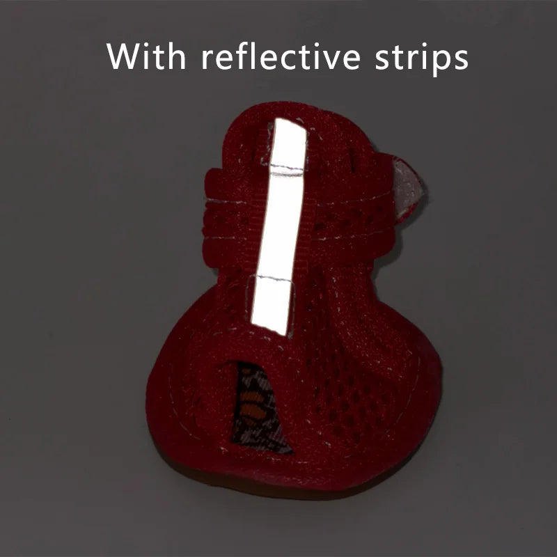 Summer Shoes For Small Dogs. Non-slip Breathable Reflective Sandals and Oh, So Cute!