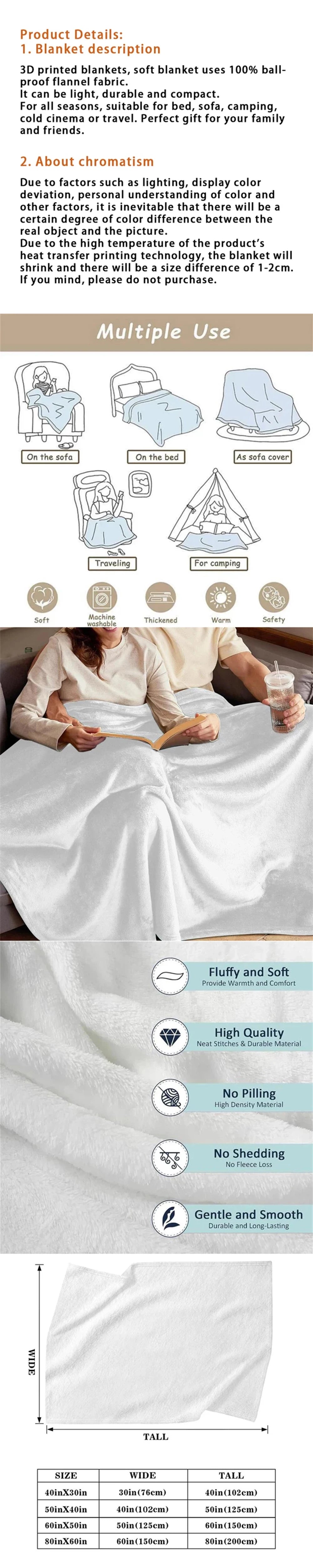 Cozy Highland Cow Print Flannel Blanket.  Multiple sizes to choose from. Functional and Fabulous!