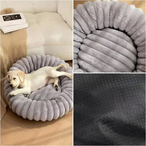 40-70cm Round Cozy Pet Bed for Dogs and Cats. Multiple Sizes and Colors.