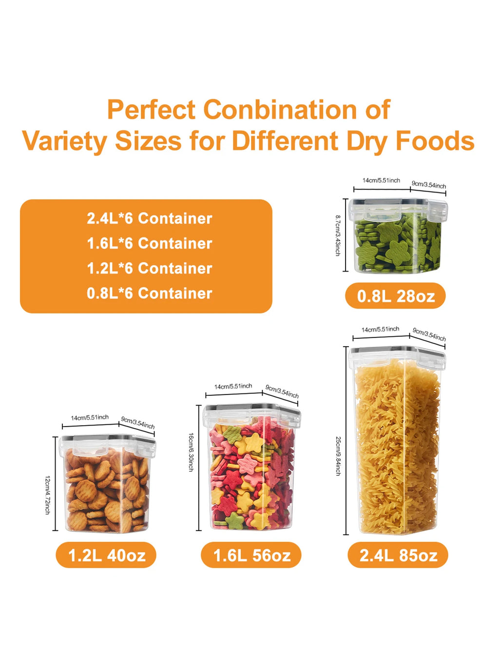 24pcs moisture-proof airtight food storage containers, dishwasher safe, kitchen supplies, cereal jars, with labels and markings