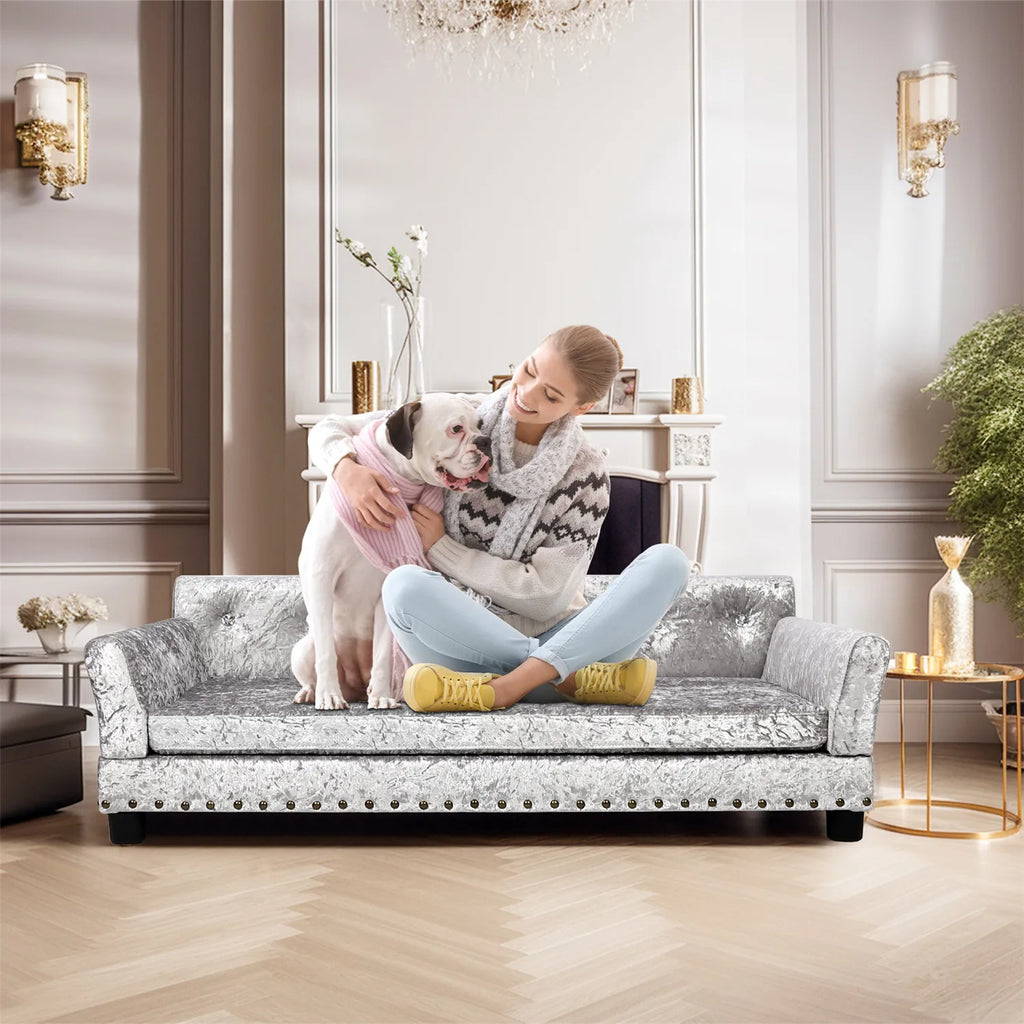 Deluxe Pet Giant Snuggle Sofa Lounger. Your Fur Baby will be the King of their Castle with this Sofa Bed. You won't have to share YOUR Sofa again.