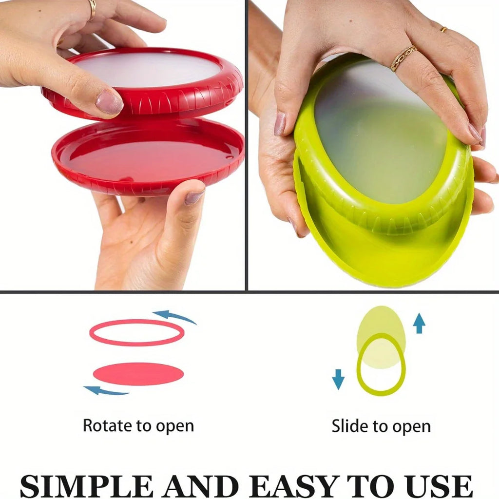 4Pcs Onion Storage Avocado Saver Holder, Silicone Fruit Storage Box,  A Must Have in the Kitchen